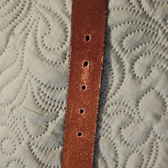 Timberland Brown Leather Belt with Metal Buckle - Picture 7 of 8